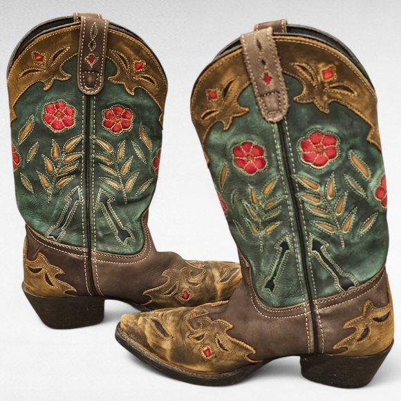 Laredo Miss Kate Cowboy Western Boots Size 6 - Picture 11 of 16